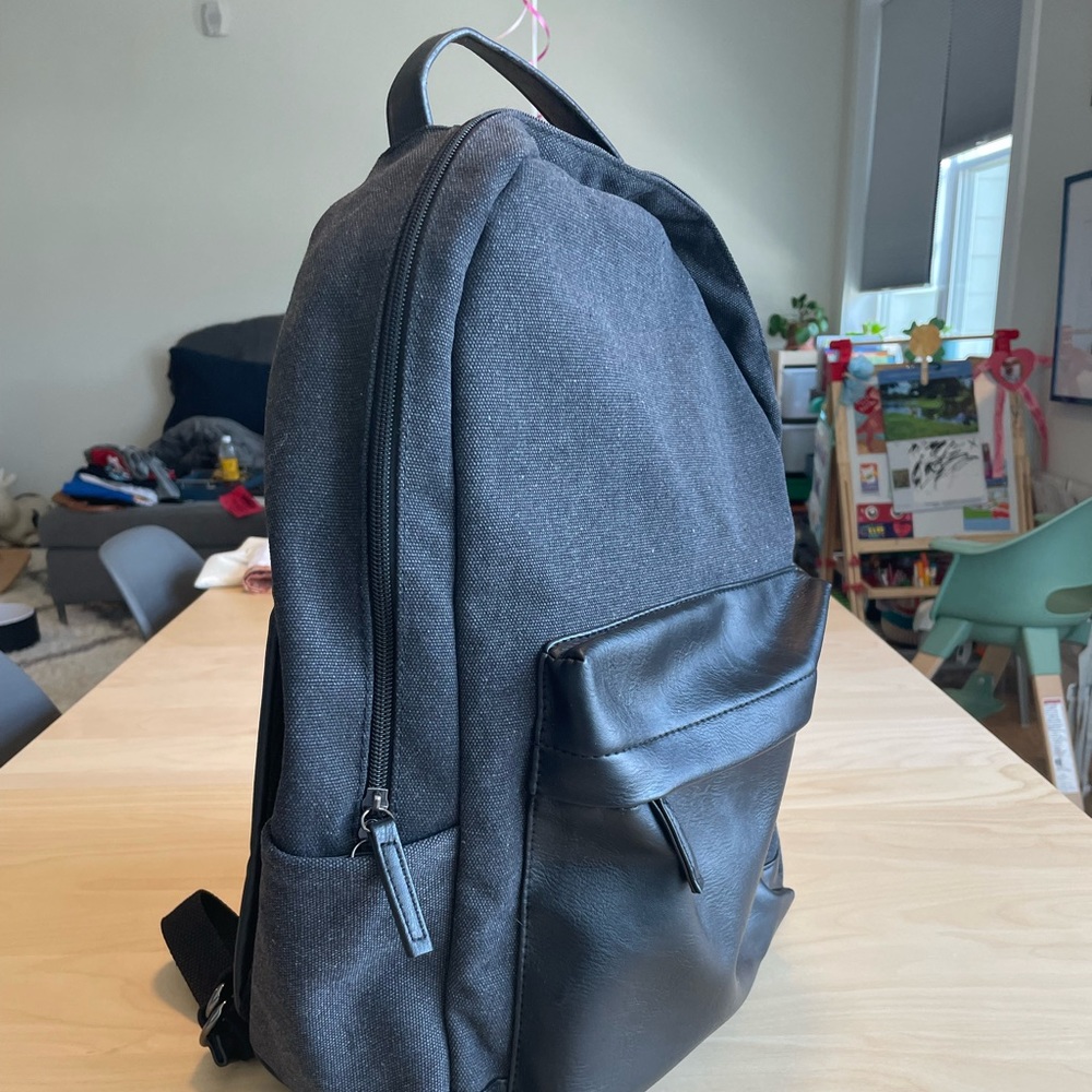 Black PX Landon Canvas Backpack